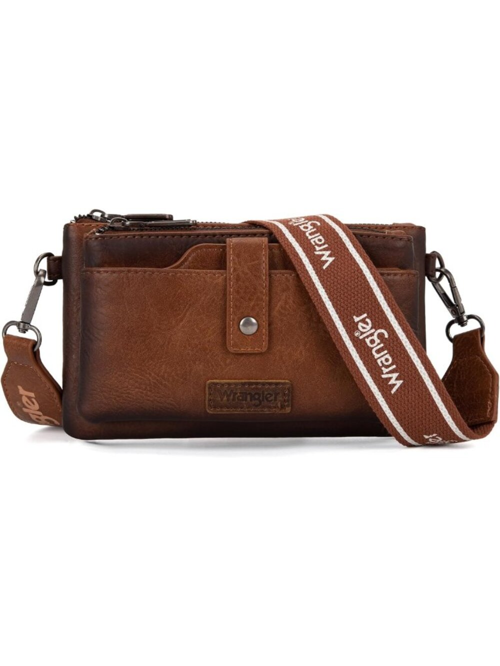 Stylish Dual Zipper Crossbody Bag for Women | Multi-Function Phone Purse